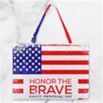 Memorial Day Grunge Medium Zipper Tote Bag