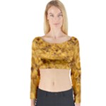 Macaroni  Long Sleeve Crop Top (Tight Fit)