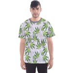 Gray Cannabis Marijuana Men s Sport Mesh Tee