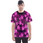 Dark Pink Cannabis Marijuana Men s Sport Mesh Tee