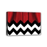 Black Lodge Chevron Mini Canvas 6  x 4  (Stretched)