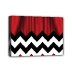 Black Lodge Chevron Mini Canvas 7  x 5  (Stretched)