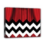 Black Lodge Chevron Canvas 10  x 8  (Stretched)