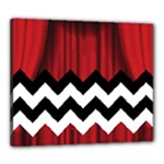 Black Lodge Chevron Canvas 24  x 20  (Stretched)