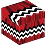 Black Lodge Chevron Storage Stool 12 