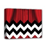 Black Lodge Chevron Deluxe Canvas 14  x 11  (Stretched)