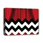 Black Lodge Chevron Deluxe Canvas 16  x 12  (Stretched) 