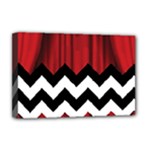 Black Lodge Chevron Deluxe Canvas 18  x 12  (Stretched)