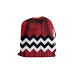 Black Lodge Chevron Drawstring Pouch (Medium)