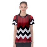 Black Lodge Chevron Women s Sport Mesh Tee