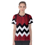 Black Lodge Chevron Women s Cotton Tee