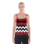 Black Lodge Chevron Spaghetti Strap Top