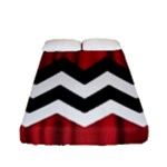 Black Lodge Chevron Fitted Sheet (Full/ Double Size)