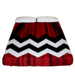 Black Lodge Chevron Fitted Sheet (California King Size)