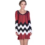 Black Lodge Chevron Long Sleeve Nightdress