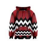 Black Lodge Chevron Kids  Zipper Hoodie