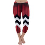 Black Lodge Chevron Capri Winter Leggings 