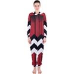 Black Lodge Chevron Hooded Jumpsuit (Ladies)