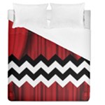 Black Lodge Chevron Duvet Cover (Queen Size)