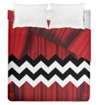 Black Lodge Chevron Duvet Cover Double Side (Queen Size)