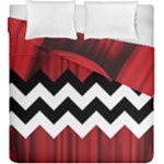 Black Lodge Chevron Duvet Cover Double Side (King Size)