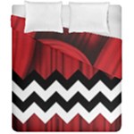 Black Lodge Chevron Duvet Cover Double Side (California King Size)