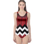 Black Lodge Chevron One Piece Swimsuit