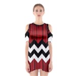 Black Lodge Chevron Shoulder Cutout One Piece