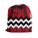 Black Lodge Chevron Drawstring Pouch (XXL)