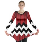 Black Lodge Chevron Long Sleeve Tunic 