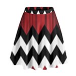 Black Lodge Chevron High Waist Skirt