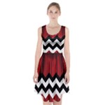 Black Lodge Chevron Racerback Midi Dress