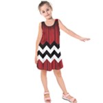 Black Lodge Chevron Kids  Sleeveless Dress