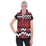 Black Lodge Chevron Women s Button Up Puffer Vest