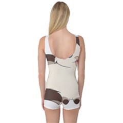 One Piece Boyleg Swimsuit 