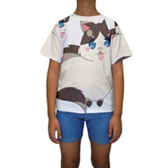 Kids  Short Sleeve Swimwear 