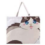 Ragdoll Cat for Life Zipper Large Tote Bag