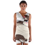 Ragdoll Cat for Life Wrap Front Bodycon Dress