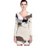 Ragdoll Cat for Life Long Sleeve Velvet Bodycon Dress