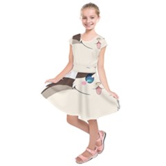 Kids  Short Sleeve Dress 