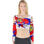 Redhead Super Dad Long Sleeve Crop Top (Tight Fit)