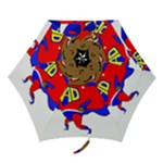 Fathers Day Black Super Dad Mini Folding Umbrella