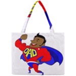 Fathers Day Black Super Dad Mini Tote Bag