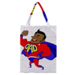 Fathers Day Black Super Dad Classic Tote Bag