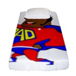 Fathers Day Black Super Dad Fitted Sheet (Single Size)