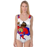 Fathers Day Black Super Dad Princess Tank Leotard 