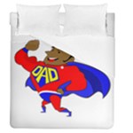 Fathers Day Black Super Dad Duvet Cover (Queen Size)