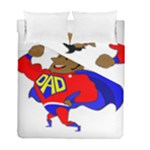 Fathers Day Black Super Dad Duvet Cover Double Side (Full/ Double Size)