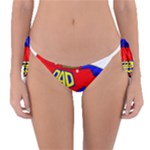 Fathers Day Black Super Dad Reversible Bikini Bottom