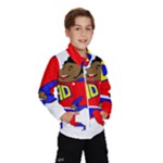 Fathers Day Black Super Dad Wind Breaker (Kids)